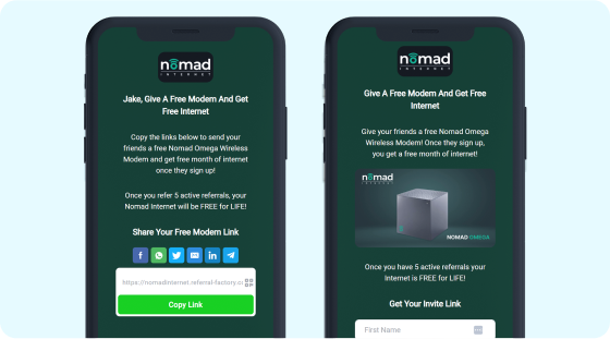 Nomad Internet Referral Program Image